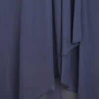 Stealna ženska haljina šifon elegantan čipkasti patchwork haljina izrezana duga haljina djeverska večernja