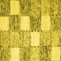 Ahgly Company Indoreni pravokutnik karirani žuti modernim prostirkama, 7 '9 '