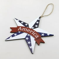 4. jula SAD Drveni viseći znak Star Antique potpisao sa uredbom Dekorativne potrepštine za zabavu za