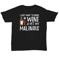 Majica vina i malinoisa za Malinois Dog Mama