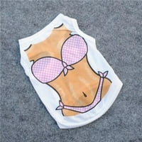 Ljetna bikinija plaža kućna ljubimca odjeća kostim prsluk štenad mačka majica l