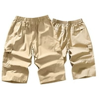 Advicinske kratke hlače za muškarce Stretch muški modni casual multi džepni kopč za patentne patentne