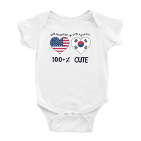 50% korejski + 50% američki = 100 +% slatka dječja dječja odjeća od novorođene odjeće
