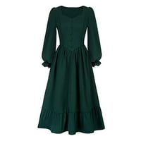 Juebong Dame Victorian haljina Renesanse kostim Žene Gotic Veštica haljina Srednjovjekovna vjenčanica