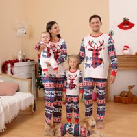 Uklapanje božićne pidžame za porodični odmor Slatko tiskano salona za spavanje za spavanje PJS za žene