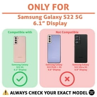 Tanak tanka tanka futrola kompatibilna za Samsung Galaxy S 5G, med cvjetni otisak, lagana, fleksibilna,