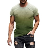 Kakina s Ljetne košulje za muškarce čišćenje Muška modna ljetna dekolte majica 3D uzorak štampanja kratki