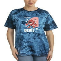 Cheerful Devil Techno Style Tie Dye Kristalne žene -Image by Shutterstock, Ženska XX-velika
