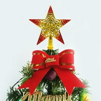 Izdubljena božićna stablo Sparkle zvezda blistavo vešanje Xmas stabla Dekoracija ukrasa ukrasi Početna Dekor