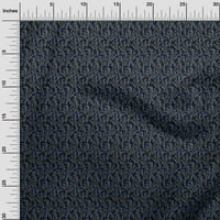 Onuone svilena tabby crna tkanina ostavlja obrtni projekt Dekor tkanina štampan dvorište široko