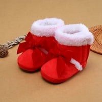 Baby Girl Cute Bow Zima Neklizajuće cipele snijega Dojenčad za dijete Toddler Topla cipele