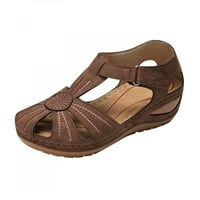 Sandale za homedle za žene - Ljeto Otvoreni prst Udoban poklon za žene plus veličine ravne sandale za