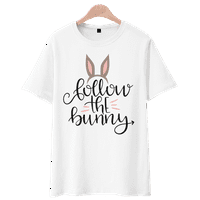 Uskršnji zečji 3D tiskani majica ljetnih vrhova za muškarce i žene