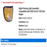 Svjetla lampica desnog parkinga - kompatibilna sa Ford e-klupskom vagonom