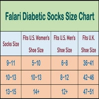 Falari dijabetičke čarape gležanj unise liječnici odobrene čarape veličine 10-sivo