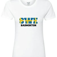 Švedska Badminton - Olimpijske igre - Rio - Zastava Ženska pamučna siva majica