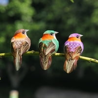 Šarmantna pjena ptica Vivid Image Realistic sa Clip Wearm zanatskim zanatskim ornamentalnim simulacijskim