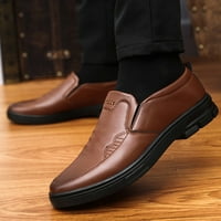 DMQupv Man Cipele Formalne poslovne kožne cipele Moda Retro Ležerne prilike pune boje Kožne cipele s