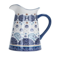 BICO BLUE TALAVERA KERAMIC 2. Kvartica bacač s ručkom, ukrasna vaza za cvjetne aranžmane, perilicu posuđa