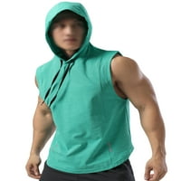 Cindysus muški ljetni vitki fit vrat s kapuljačom od majica za muškarce Brze suhe mišićne majice nacrtavanje