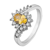 Ženski prstenovi srebrni prstenovi za prstene za žene, ženski prstenovi sjajni prstenovi za žene i muške