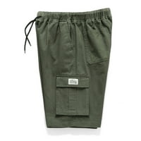 Wozhidaoke muški kratke hlače Muške ljetne mreže Modne boje kratke hlače za muške hlače zelene 4xl