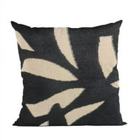 Plutus marke PBRA2515-1818-DP Black Palm cvjetni luksuzni jastuk za bacanje - u