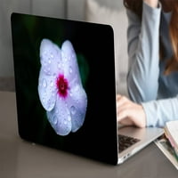 Kaishek Hard Shell za Macbook Pro S A + crna poklopac tastature, cvijet 0326