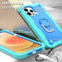 iPhone Pro CASE - Hybrid Hybrid Čvrsti dvostruki sloj zaštitni udar Otrovni udar naklonicom sa držačem