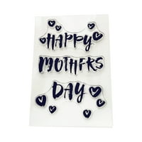 ✪ Happy Mother Day Silikon jasan pečat za marka za izradu karata Diy Scrapbooking Photo Album Prozirne