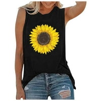 Ženske ležerne majice Crochet Top Feather Top Fishnet Top ruffle vrhovi ljetni tenkovi Plus size Sunflower