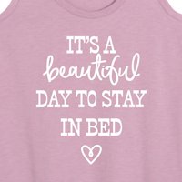 Instant poruka - to je prekrasan dan za reći u krevetu - Ženski trkački rezervoar