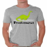 Newkward Styles Brontosaurus Dinosaur majica za muškarce Dinosaur Thirt Spirit životinja za životinje