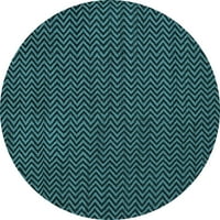 Ahgly Company u zatvorenom okruglom orijentalnom svjetlošću Plavi industrijski prostirke, 5 'krug