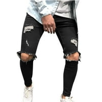 Kayannuo Muške hlače Jeans Proljeće Summer Clearence Muškarci Ležerne modne pune gumbe Zipper Custom