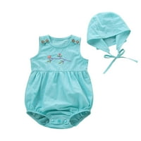 Binmer Baby Girl Set odjeće za vez print badysuit RODper + set odijelo