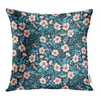 Šareno slatko u malom cvijetu bijelo tamno plavo opruga cvjetno elegantne jastučne kofere jastuka