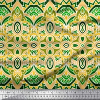 Soimoi viskoza šifonska tkanina marokanska damaska ​​ukrasna ispis tkanina sa dvorištem široko