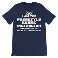 Funny Freestyle Skiing instruktor majica - Nikad nisam u pravu