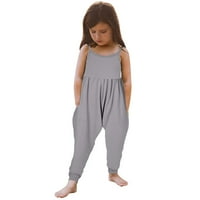 Wofedyo Baby Girl Odjeća Toddler Girls Baby Deca Solid kombinezon za romper Ljetne harem hlače bez letnje