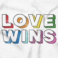 Inspirational Love Wins Rainbow Crewneck T košulje Dječak Girl Teen Brisco Brends X