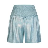 Ernkv ženske šifonske kratke hlače Ljeto čišćenje opuštene pantalone Čvrsta prozračna odjeća modna slobodno