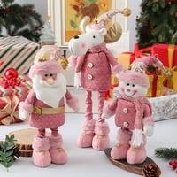 Leky Cathing Chinjond Christmas Ornament Božićna lutkarna ukrasna figurica s dugim nogama za svečana