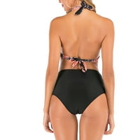 Finelylove kupaći kostim Žene Lagano obloženi sportski grudnjak Bikini Purple XXL