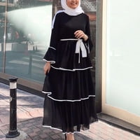Rovga haljina ženska haljina za torte Abaya arapska kaftna haljina s kaiševima za žene