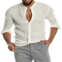 Muška majica dugačka bluza s dugim rukavima prema donjim vrhovima Muške modne tuničke košulje Radno