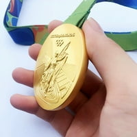Rio de olimpijski suvenir zlatna medalja sa prigodnim veličinama nagrade za nagradu