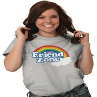 Prijateljska zona Funny LGBTQ Cute Rainbow Ženska grafička majica Tees Brisco Brends 3x
