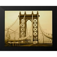 Rodriguez, Jairo Black Modern Framed Museum Art Print pod nazivom - New York Bridge I