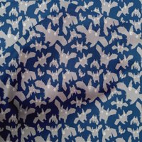 Onuone pamuk Cambric Royal Blue tkanina Halloween šivaći materijal za šivanje tiskane tkanine sa dvorištem